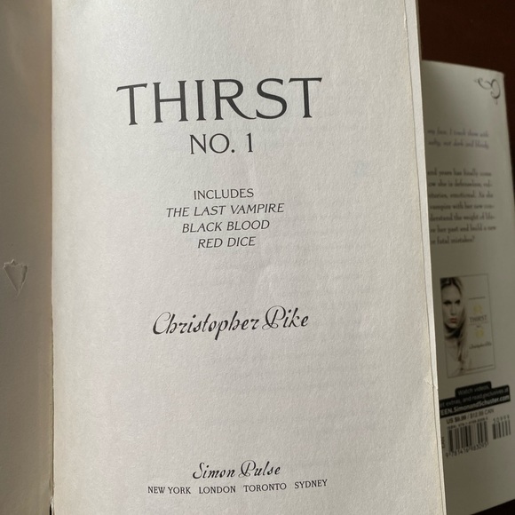 Christopher Pike Thirst No 1: The Last Vampire, Black Blood, Red Dice - Picture 3 of 5